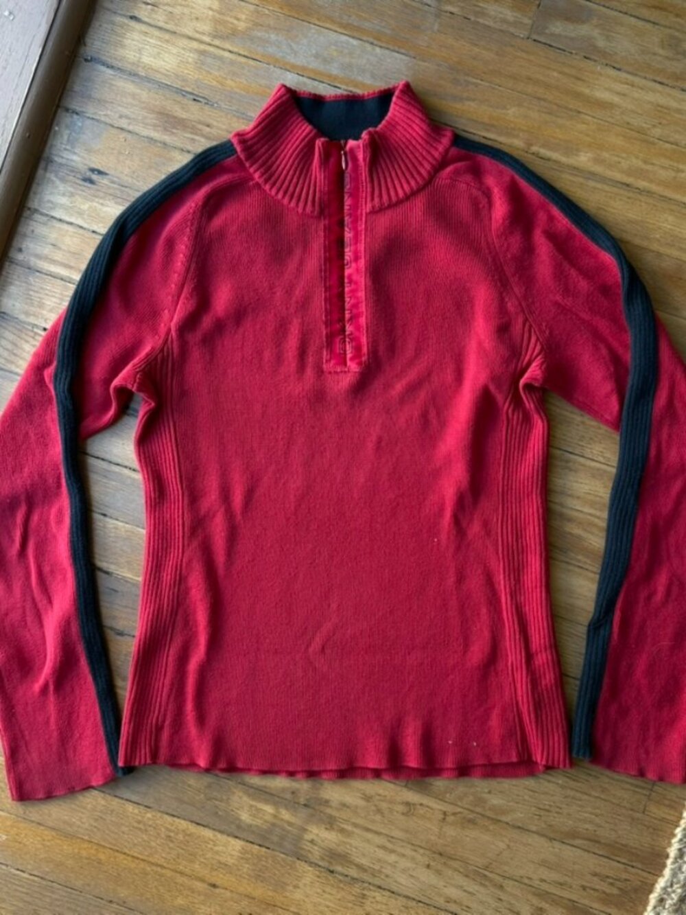 Y2K DKNY Quarter-Zip Knit Sweater